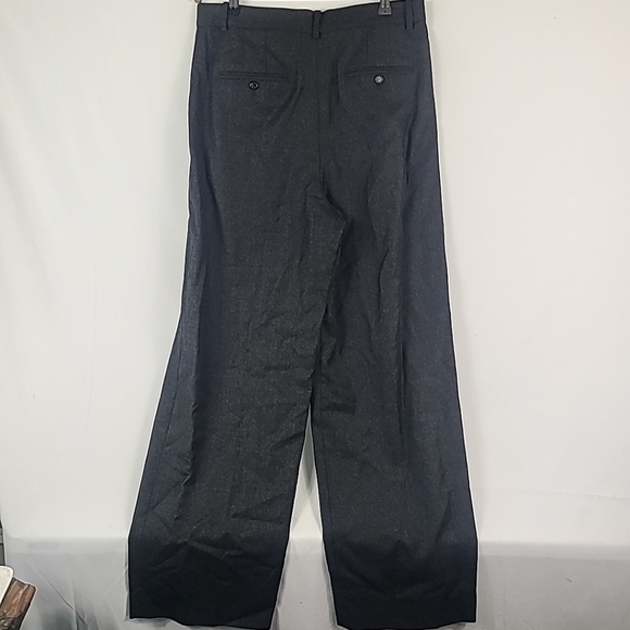 NWT Theory Women's Wool DBL Pleated Dress Pants Charcoal Grey Sz 10 - Picture 6 of 8